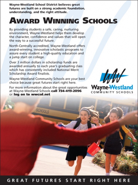 Wayne-Westland School District Ad